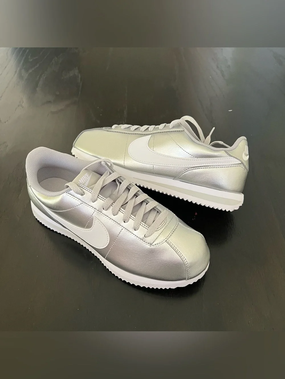 ✔️New✔️ NIKE Cortez Metallic Silver